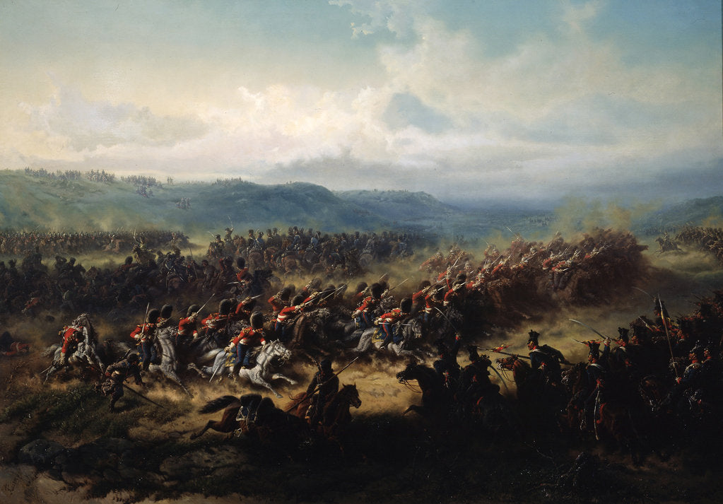 Detail of Charge of the English Light Brigade at the Battle of Balaclava on 25 October 1854, 19th century. by Friedrich Kaiser