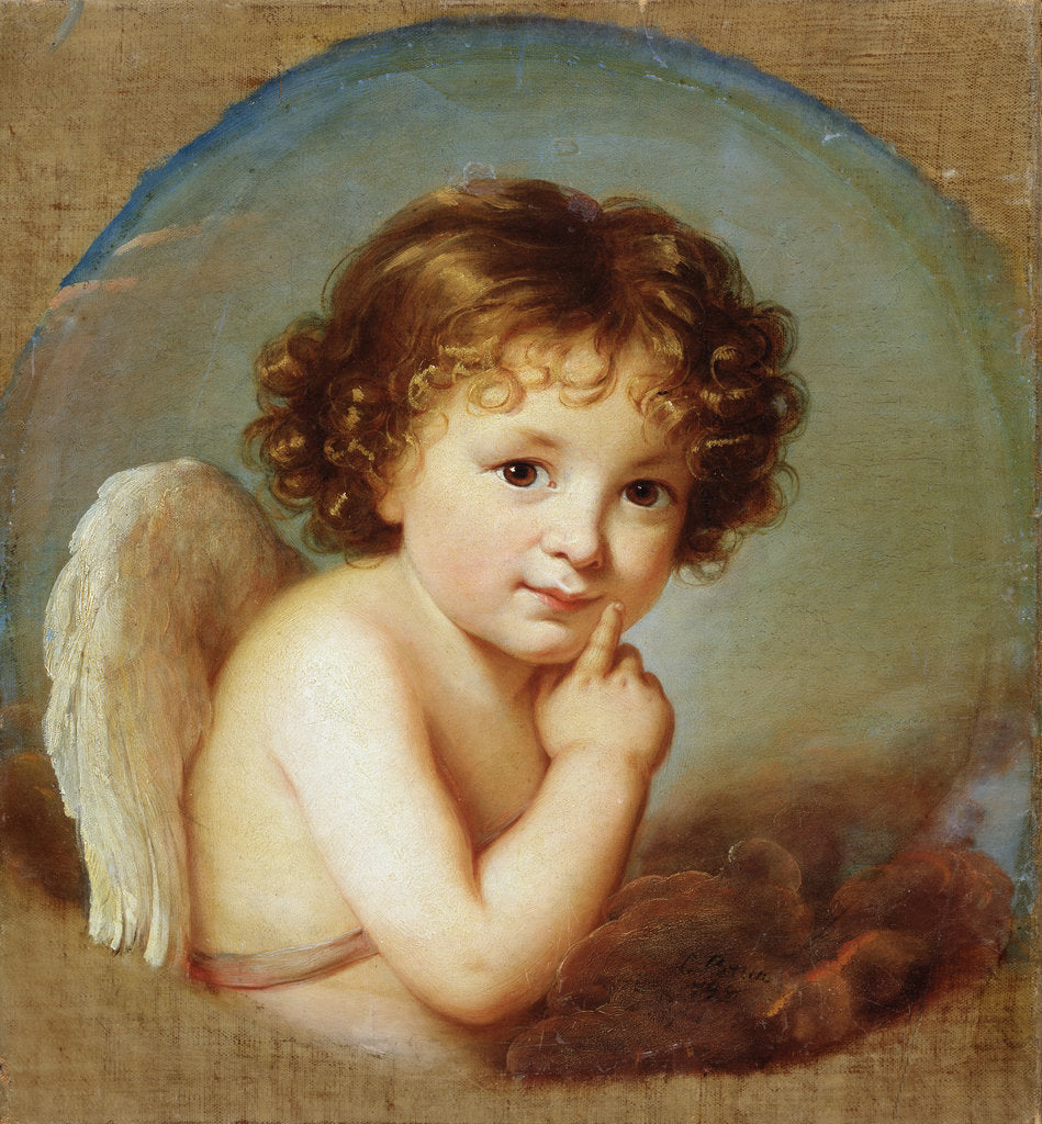 Detail of Cupid, late 18th or 19th century by Elisabeth Louise Vigee-LeBrun