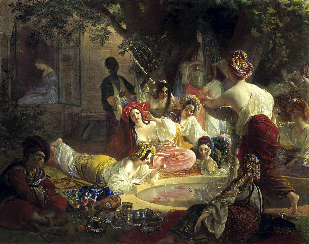 Detail of The Fountain of Bahçesaray, 1849. by Karl Briullov