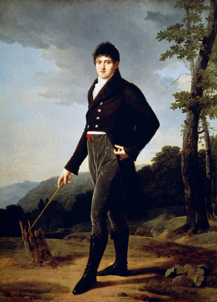Detail of Portrait of Count Andrey Bezborodko, 1804. by Robert Lefevre