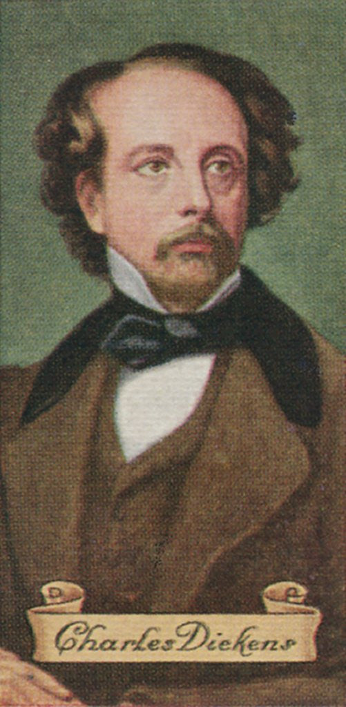 Charles Dickens, taken from a series of cigarette cards by Anonymous
