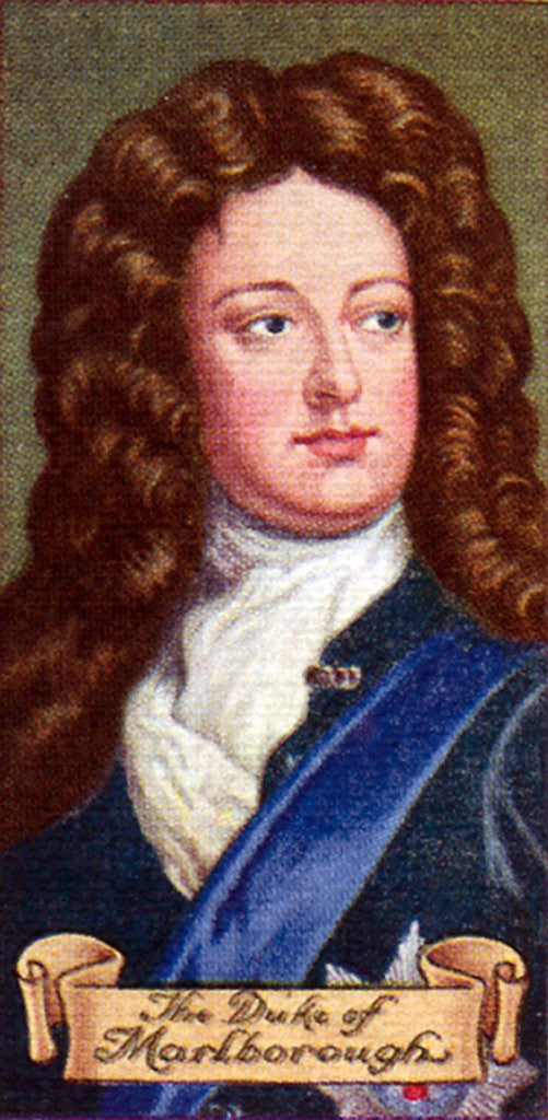 Detail of The Duke of Marlborough, taken from a series of cigarette cards by Anonymous