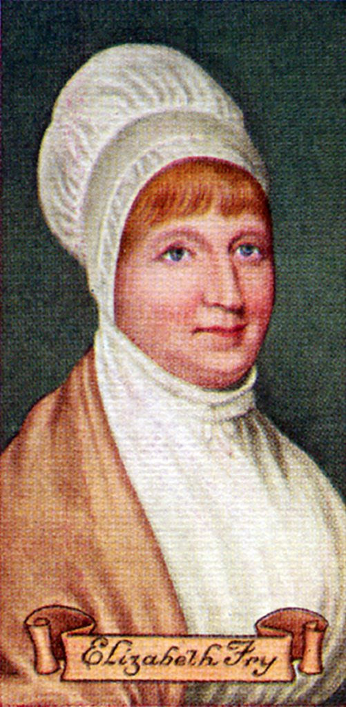 Detail of Elizabeth Fry, taken from a series of cigarette cards by Anonymous