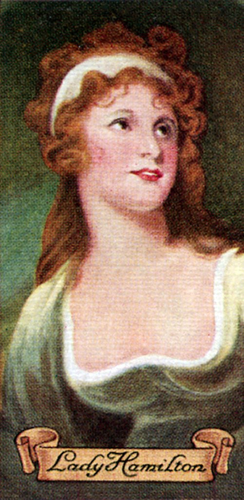 Detail of Lady Hamilton, taken from a series of cigarette cards by Anonymous