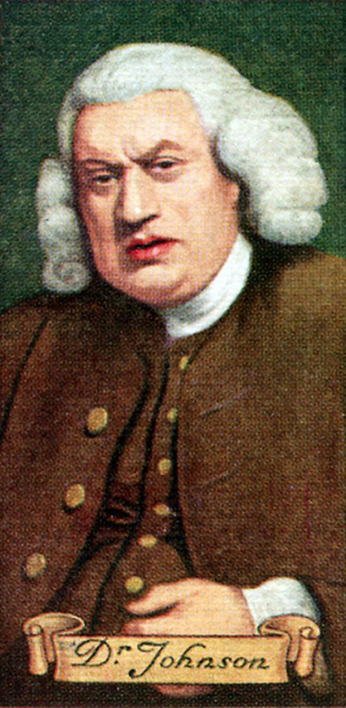 Detail of Dr. Johnson, taken from a series of cigarette cards by Anonymous