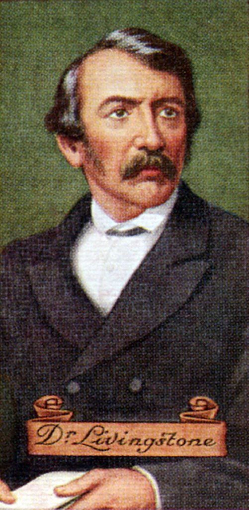 Detail of Dr. Livingstone, taken from a series of cigarette cards by Anonymous