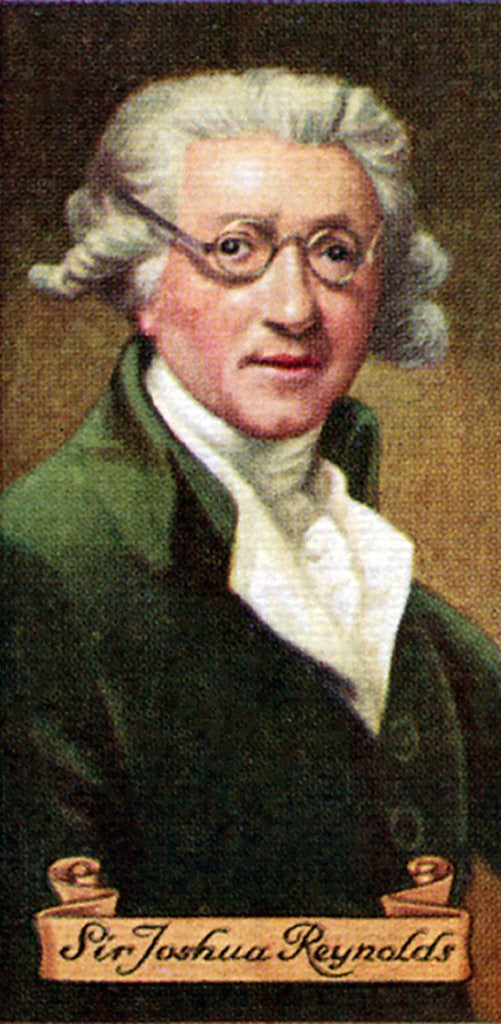 Detail of Sir Joshua Reynolds, taken from a series of cigarette cards by Anonymous