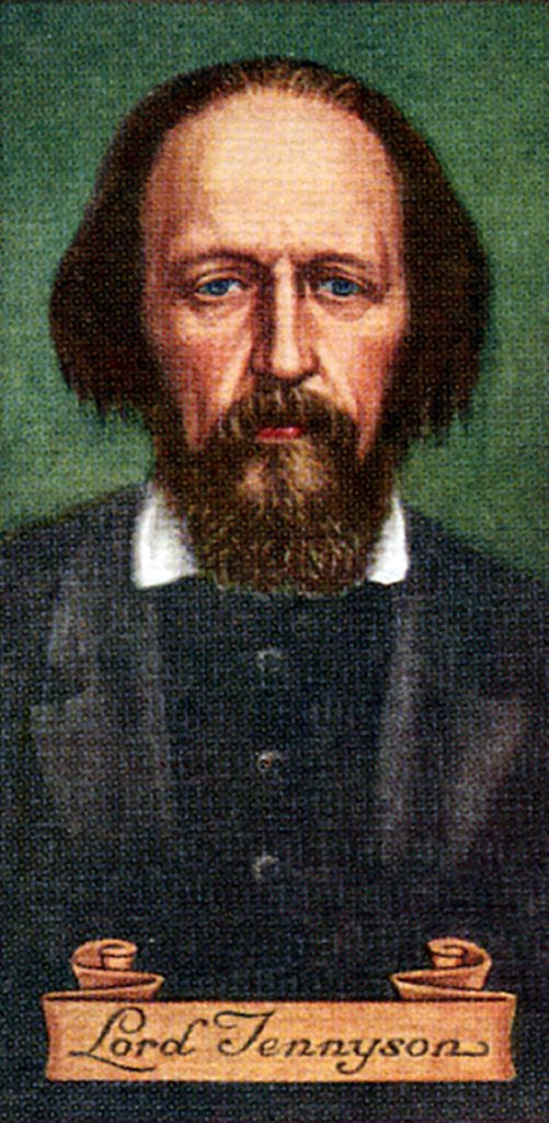 Detail of Lord Tennyson, taken from a series of cigarette cards by Anonymous