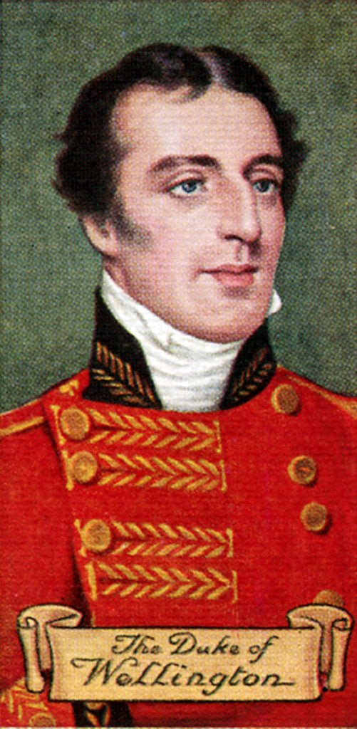 Detail of The Duke of Wellington, taken from a series of cigarette cards by Anonymous