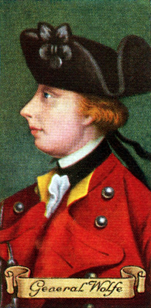 Detail of General Wolfe, taken from a series of cigarette cards by Anonymous