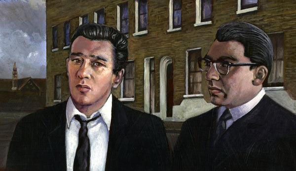 Tableau Toile Kray Twins - Art Mural Abstrait Célébrités, Impression Giclée UK