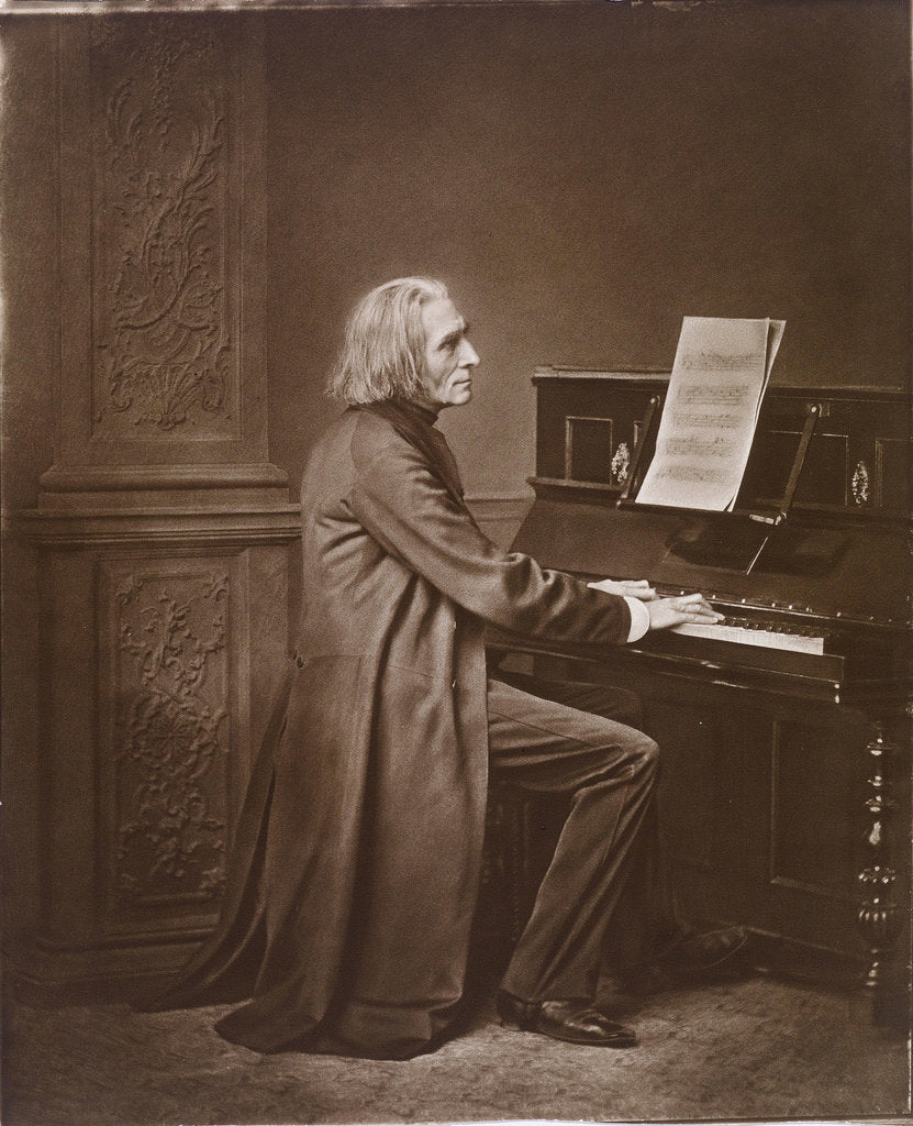 Detail of Portrait of the Composer Franz Liszt, 1880s by Anonymous