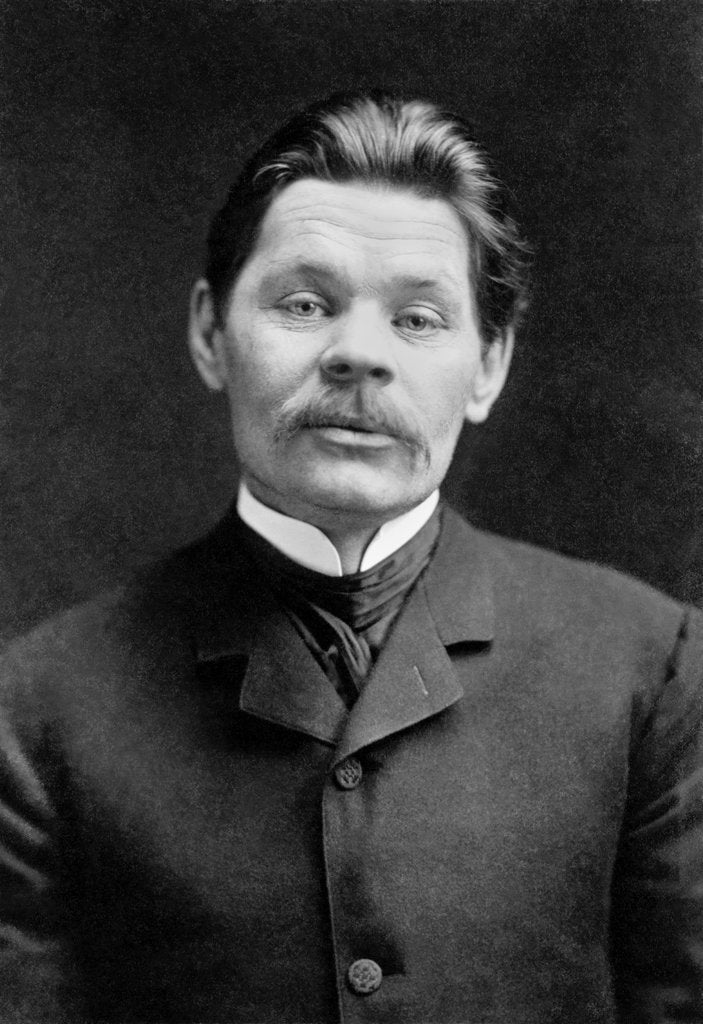 Detail of Portrait of the Author Maxim Gorky, c. 1906 by Anonymous