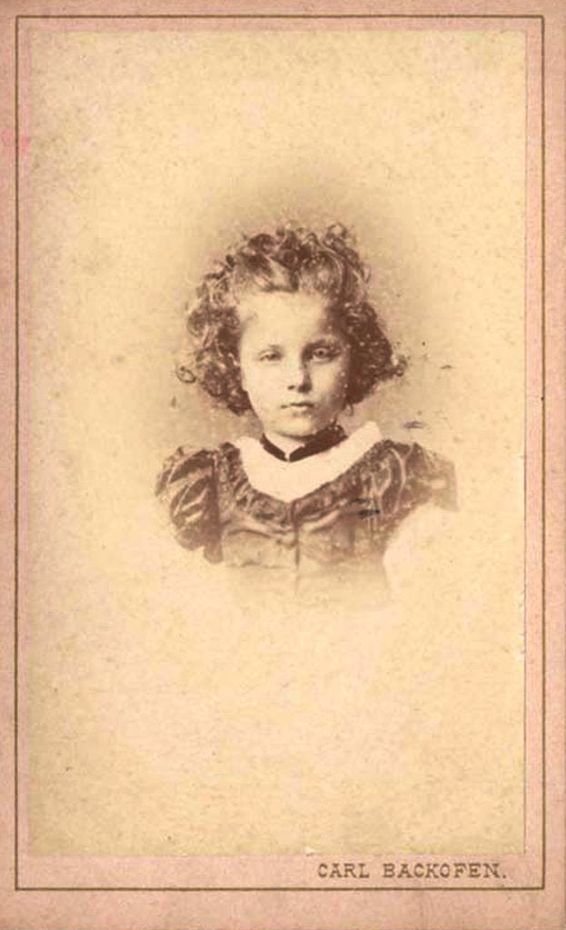 Detail of Princess Elizabeth of Hesse by Rhine as child, 1870s-1880s by Anonymous