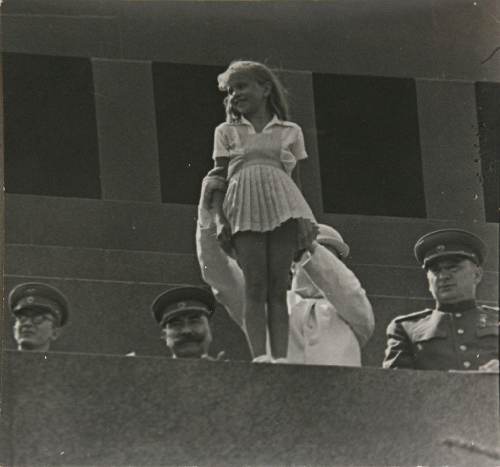 Detail of May Day on Lenins Mausoleum Tribune, 1953 by Anonymous