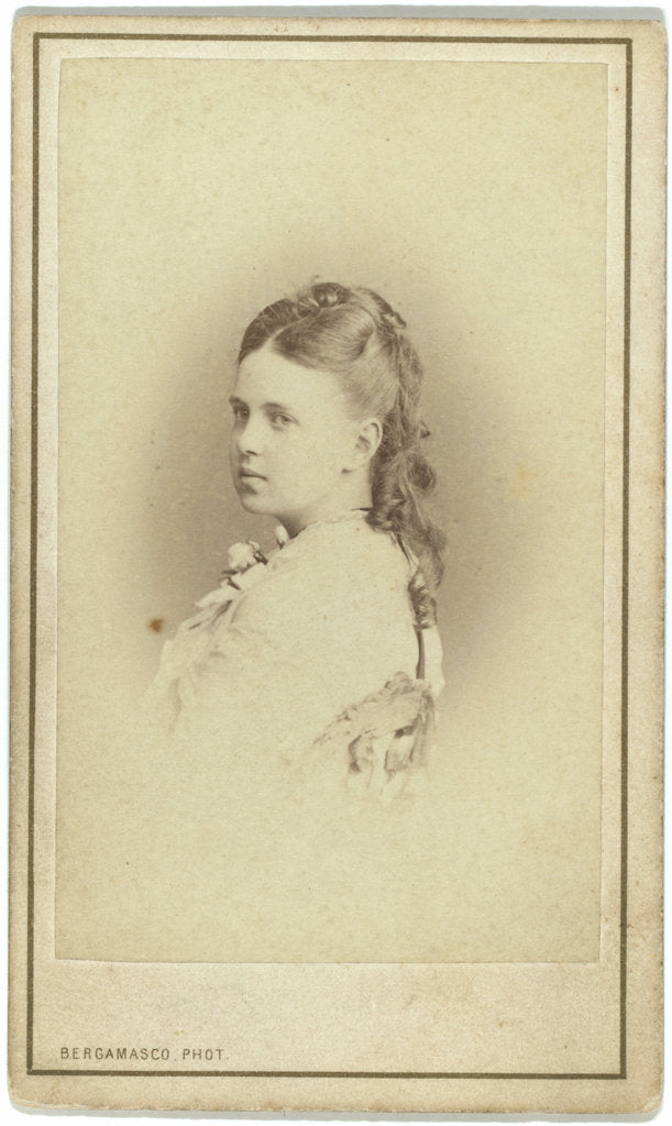Detail of Portrait of Grand Duchess Maria Alexandrovna of Russia, Duchess of Saxe-Coburg and Gotha by Anonymous