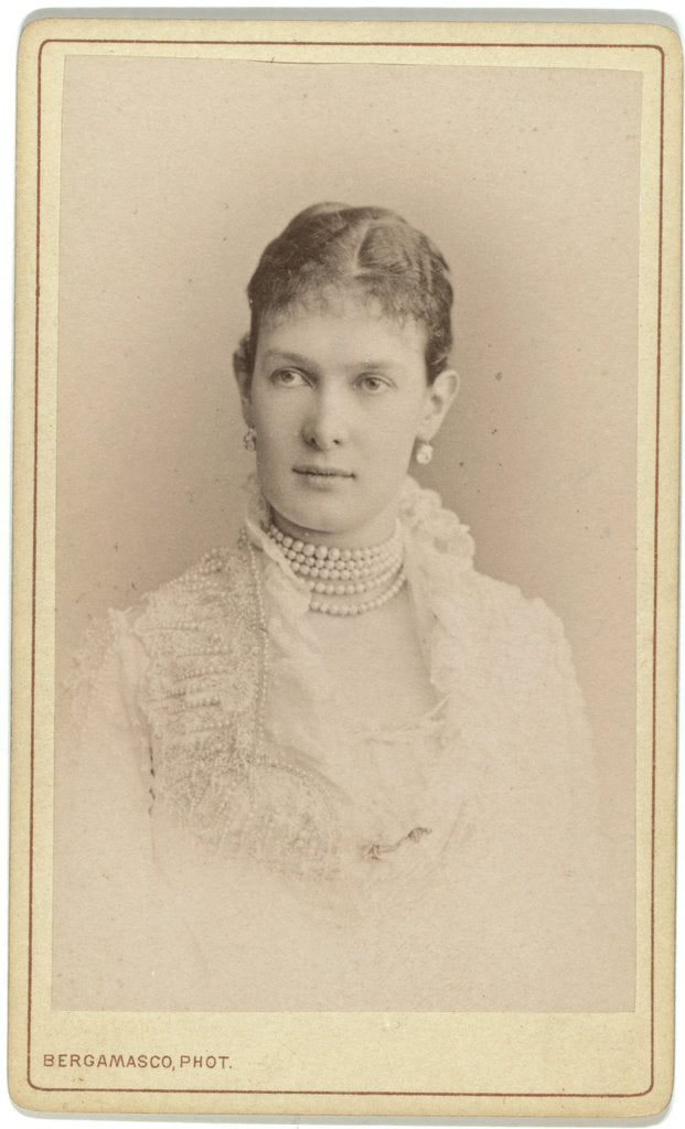 Detail of Grand Duchess Maria Pavlovna of Russia, between 1870 and 1880 by Anonymous