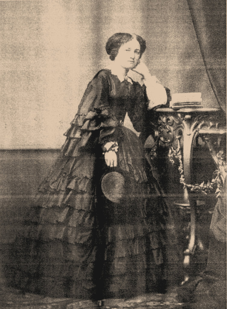 Detail of Anna Fyodorovna Tyutcheva, 1862 by Anonymous