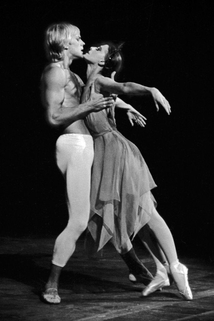 Detail of Maya Plisetskaya and Alexander Godunov in the Ballet The Death of the Rose by Gustav Mahler, 1974 by Anonymous
