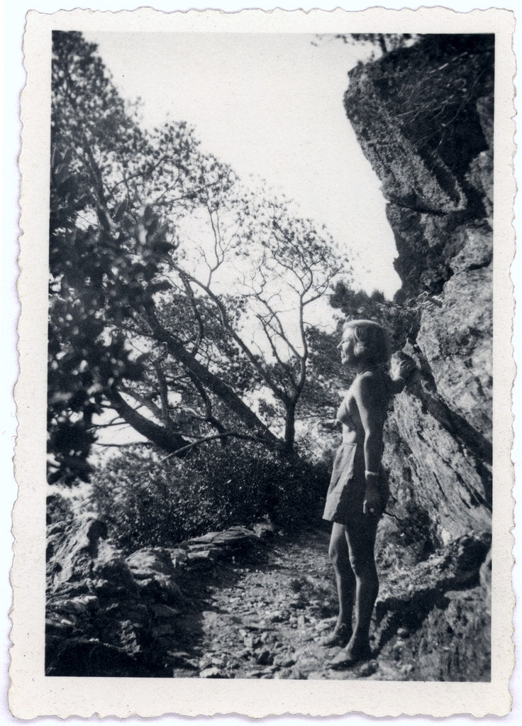 Detail of Marina Tsvetaeva in the mountains, 1930s by Anonymous