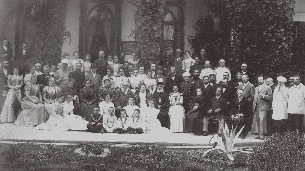 Detail of Moscow Art Theatre as the guest of Ivan Aivazovsky, 1900 by Anonymous