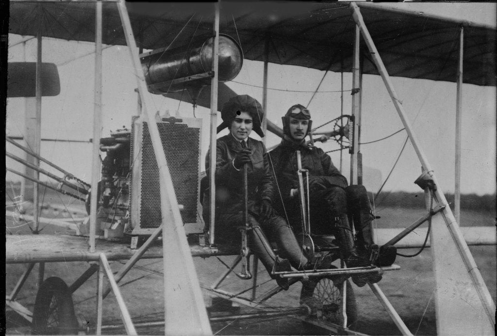 Detail of Eugenie Mikhailovna Shakhovskaya (1889?1920) and Vsevolod Mikhaylovich Abramovich, 1913 by Anonymous