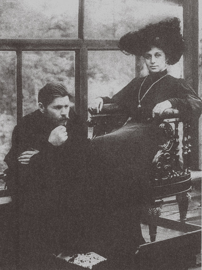 Detail of Maxim Gorky and Maria Andreyeva, 1905 by Anonymous