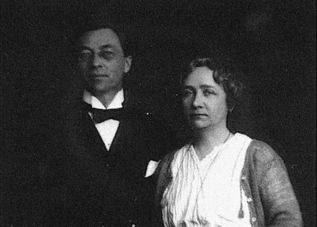 Detail of Wassily Kandinsky and Gabriele Muenter, 1916 by Anonymous