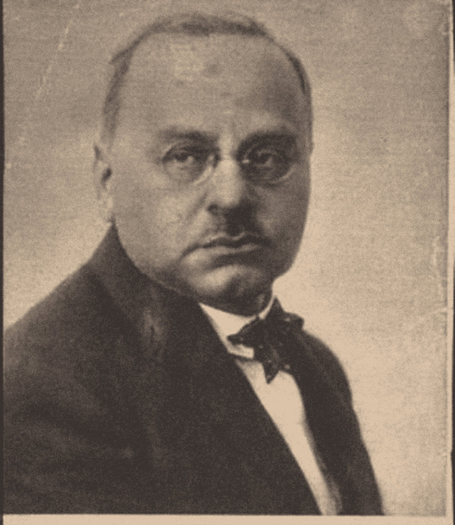 Detail of Sigmund Freud, Stanley Hall, Carl Gustav Jung, Abraham A. Brill, Ernest Jones, Sandor Ferenczi in front of Clark University, 1909 by Anonymous