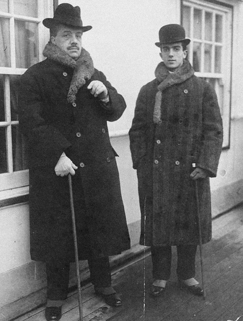 Detail of Serge Diaghilev and Léonide Massine, c. 1925 by Anonymous