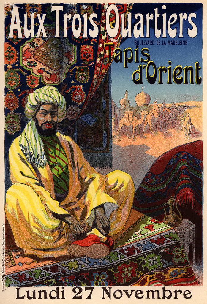 Detail of Trois Quartiers - Tapis dOrient (Poster), 1890s by René Louis Péan