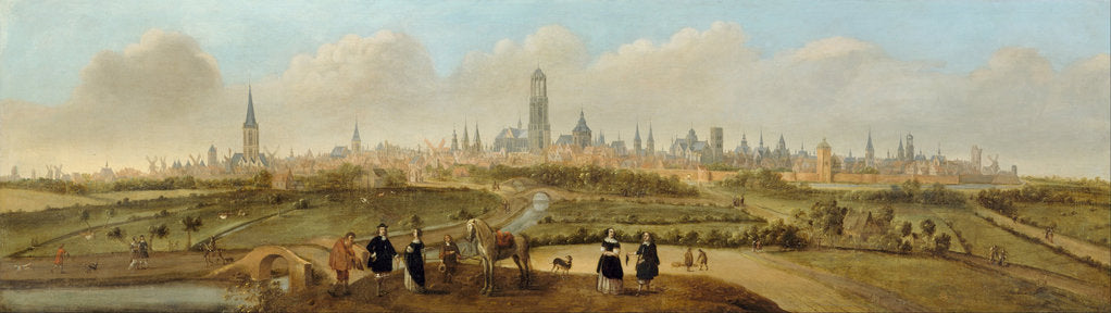Detail of View on the city of Utrecht, c. 1650-1660 by Jost Cornelisz Droochsloot