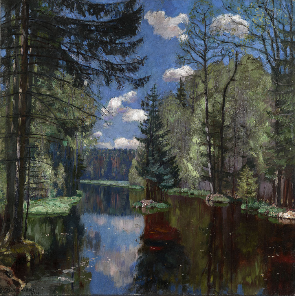 Forest Lake, 1934 by Stanislav Yulianovich Zhukovsky