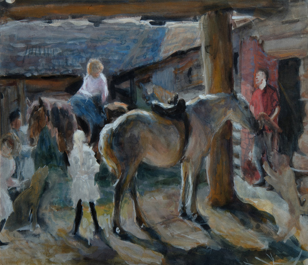 Detail of Domotkanovo, 1903 by Nina Yakovlevna Simonovich-Yefimova