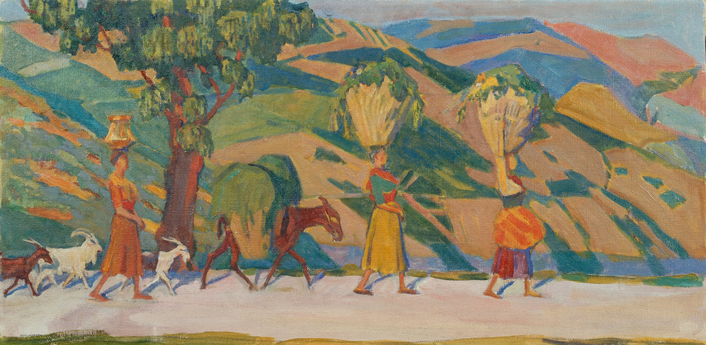 Detail of The Sabine Hills, 1909-1912 by Nikolai Pavlovich Ulyanov