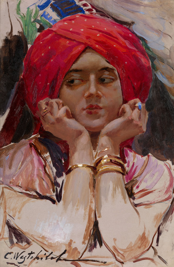 Detail of The Persian Princess by Konstantin Alexandrovich Veshchilov