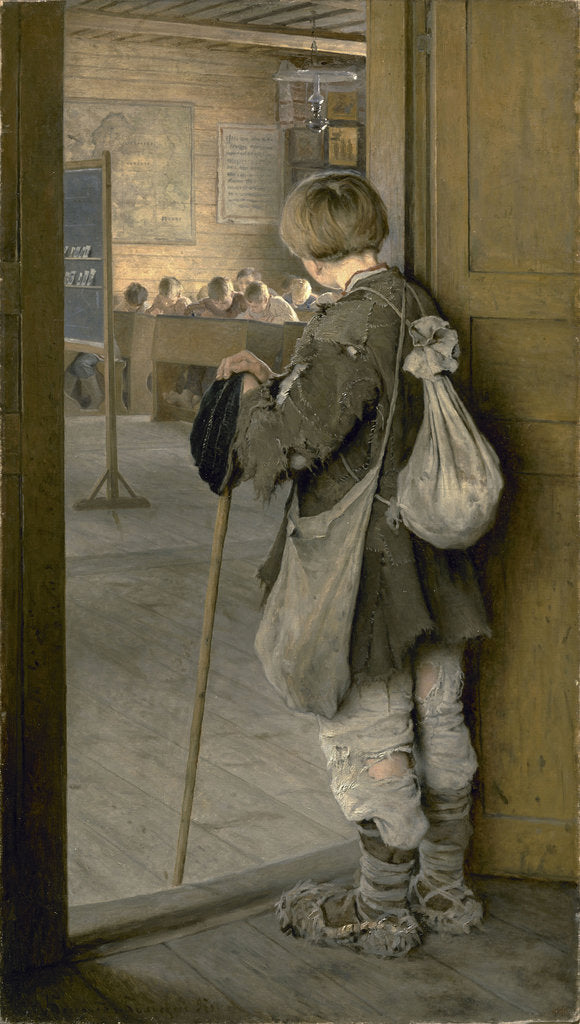 Detail of At the School Door, 1897 by Nikolai Petrovich Bogdanov-Belsky