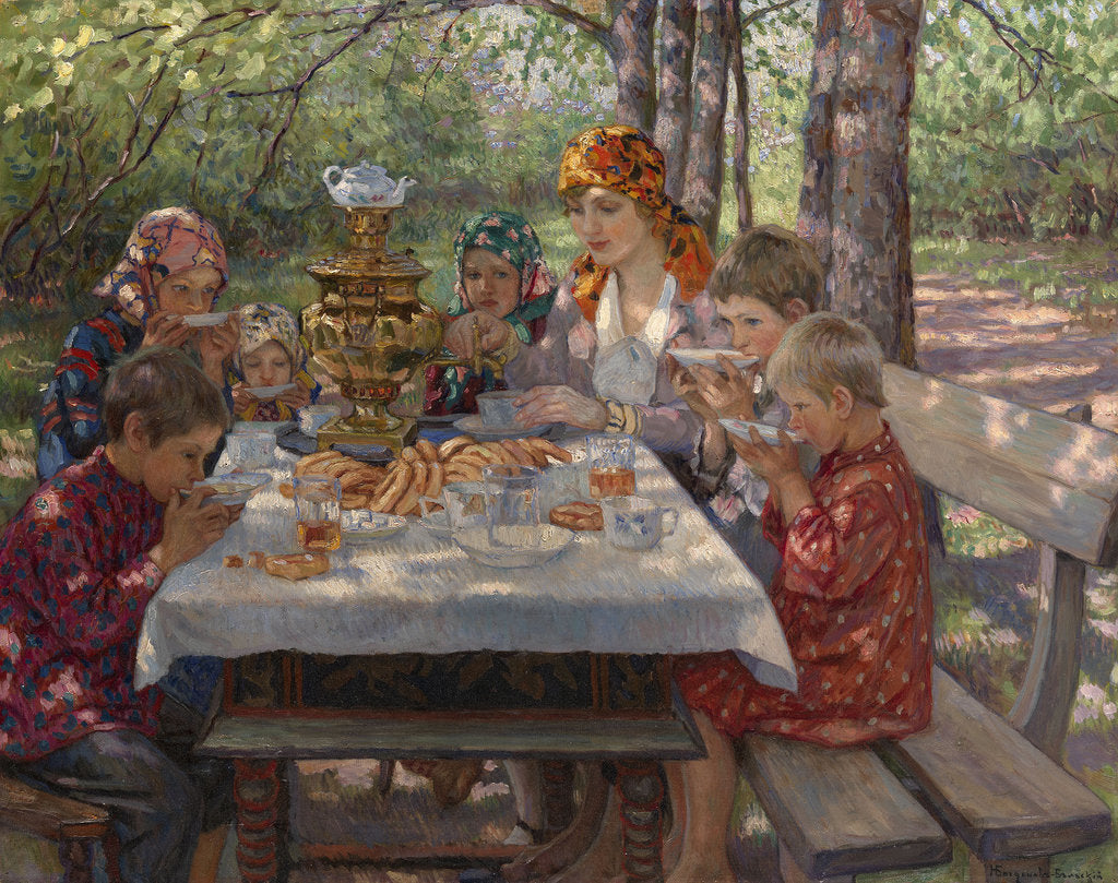 Detail of The Teachers Guests by Nikolai Petrovich Bogdanov-Belsky