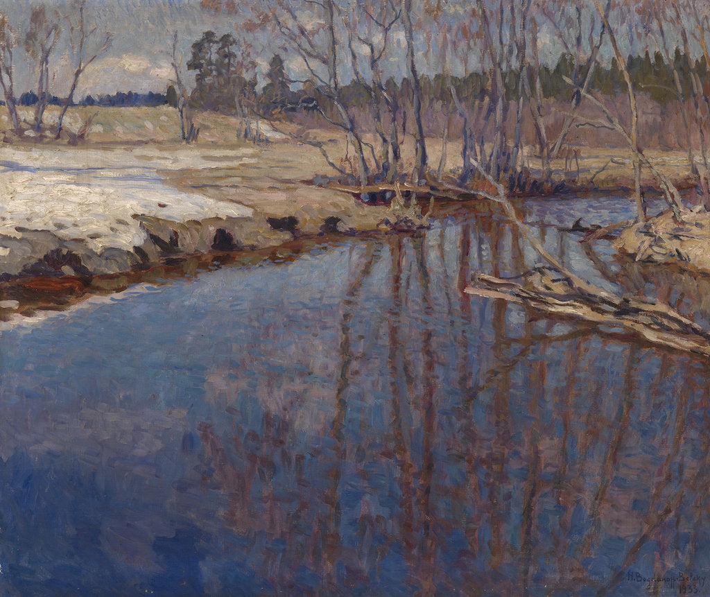 Detail of Meltwater, 1933 by Nikolai Petrovich Bogdanov-Belsky