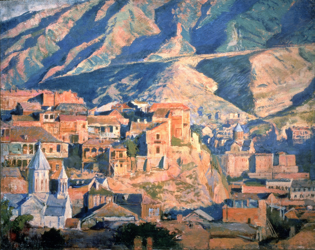 Detail of Tiflis, 1918 by Evgeny Evgenyevich Lanceray