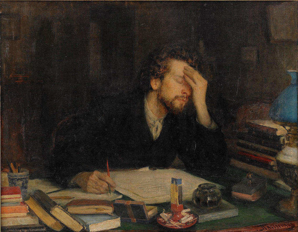 Detail of The Torments of Creative Work by Leonid Osipovich Pasternak