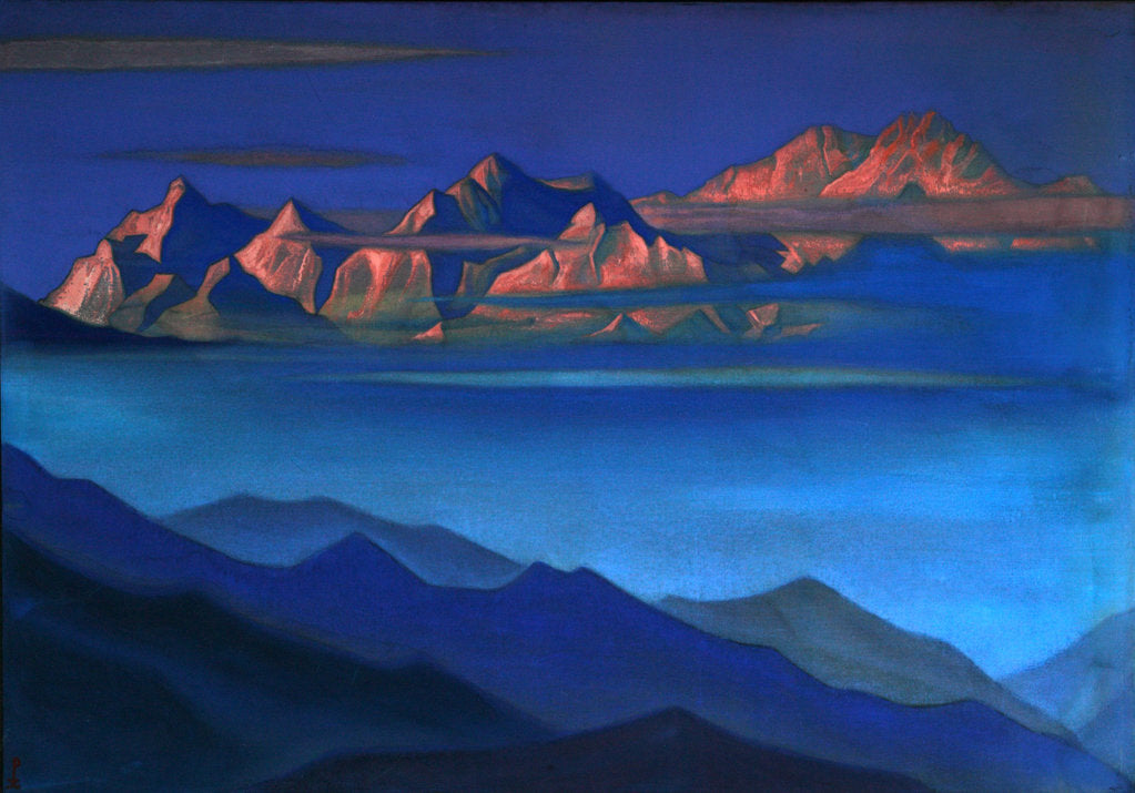 Detail of Kangchenjunga, 1944 by Nicholas Roerich