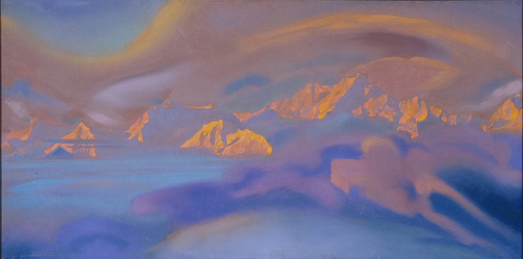 Detail of Kanchenjunga, 1938 by Nicholas Roerich