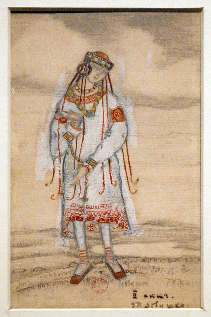 Detail of Costume design for the ballet The Rite of Spring (Le Sacre du Printemps) by I. Stravinsky, 1912 by Nicholas Roerich