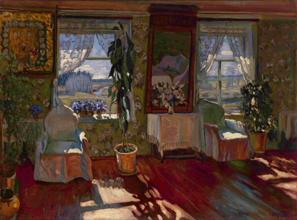 Interior, 1917 by Stanislav Yulianovich Zhukovsky