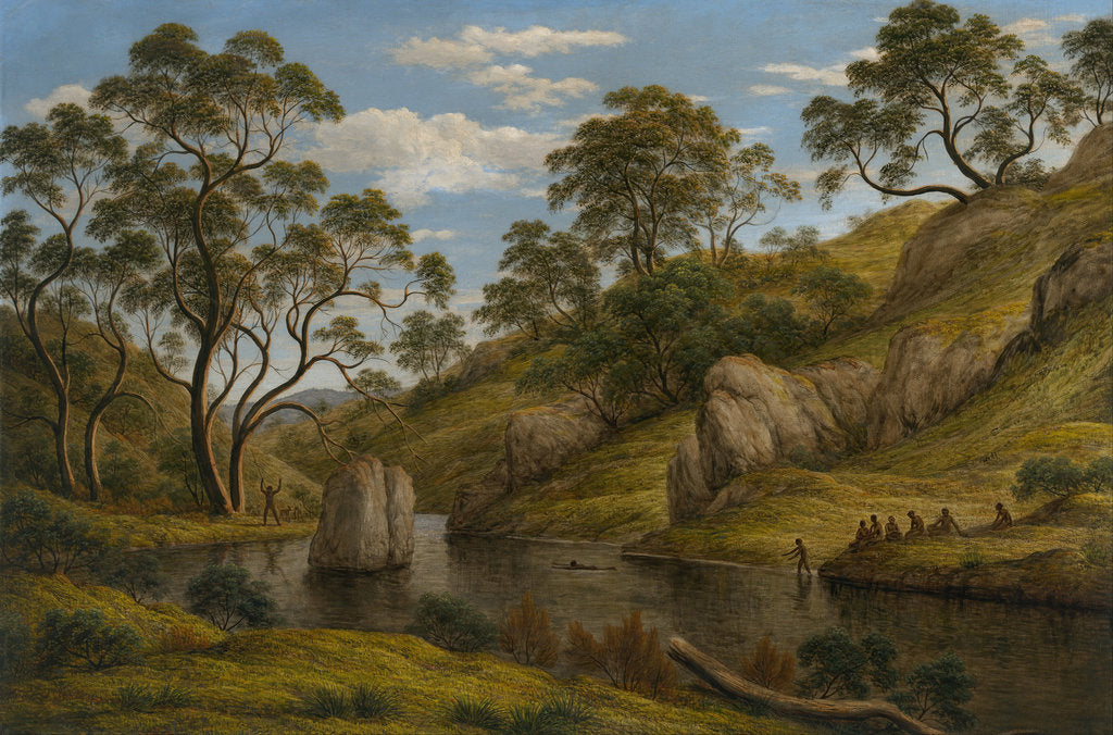 Detail of The bath of Diana, Van Diemens Land, 1837 by John Glover