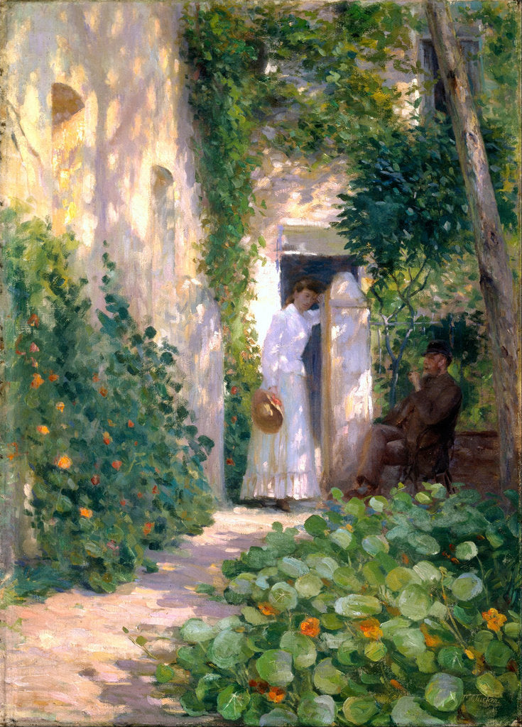 Detail of Nasturtiums, c. 1903 by Tudor St George Tucker