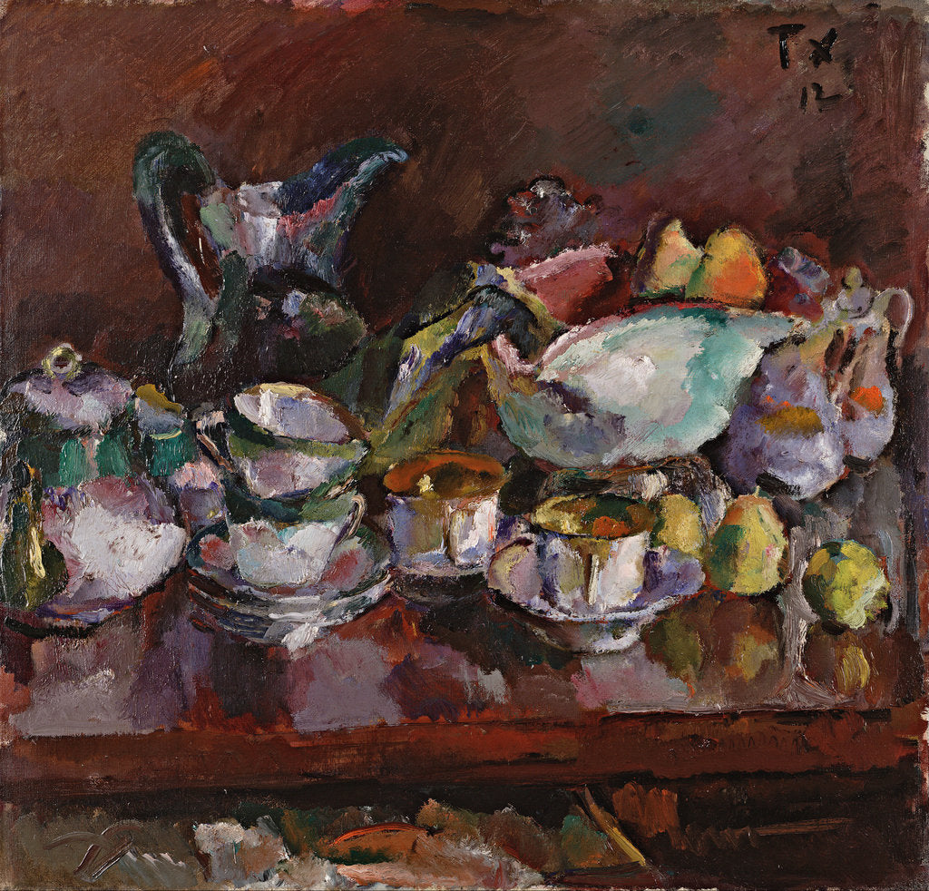 Detail of Still Life with Coffee Cups, 1912 by Anton Faistauer