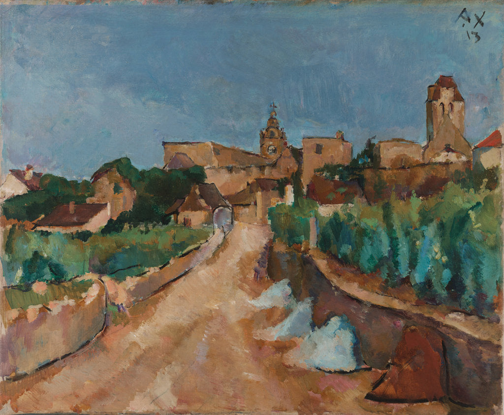 Detail of Street towards Dürnstein, 1913 by Anton Faistauer