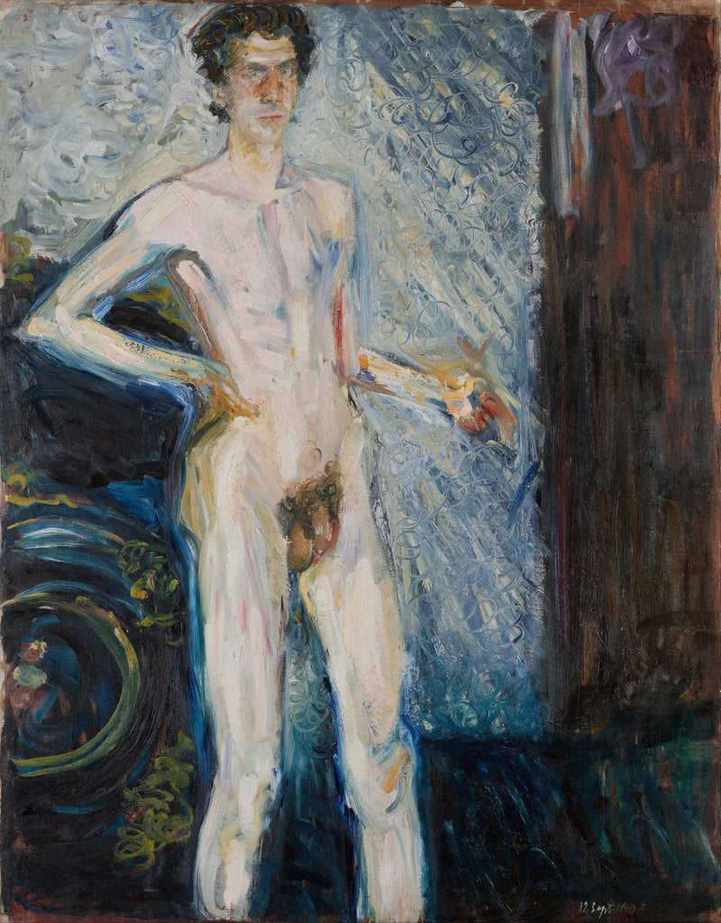 Detail of Nude Self-Portrait with Palette, 1908 by Richard Gerstl